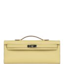Hermes Kelly Cut Jaune Poussin Epsom PHW