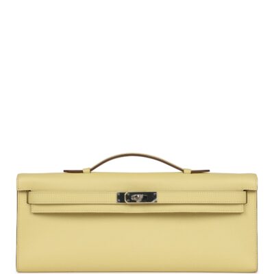Hermes Kelly Cut Jaune Poussin Epsom PHW