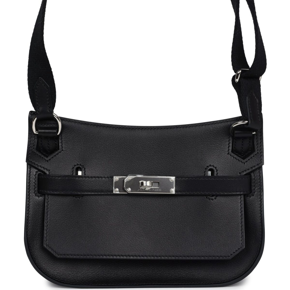 Hermes Jypsiere Mini Black Evercolor PHW