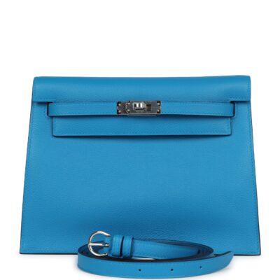 Hermes Kelly Danse Bleu Zanzibar Evercolor PHW