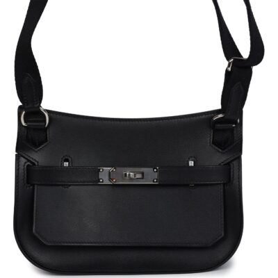 Hermes Jypsiere Mini Black Evergrain PHW