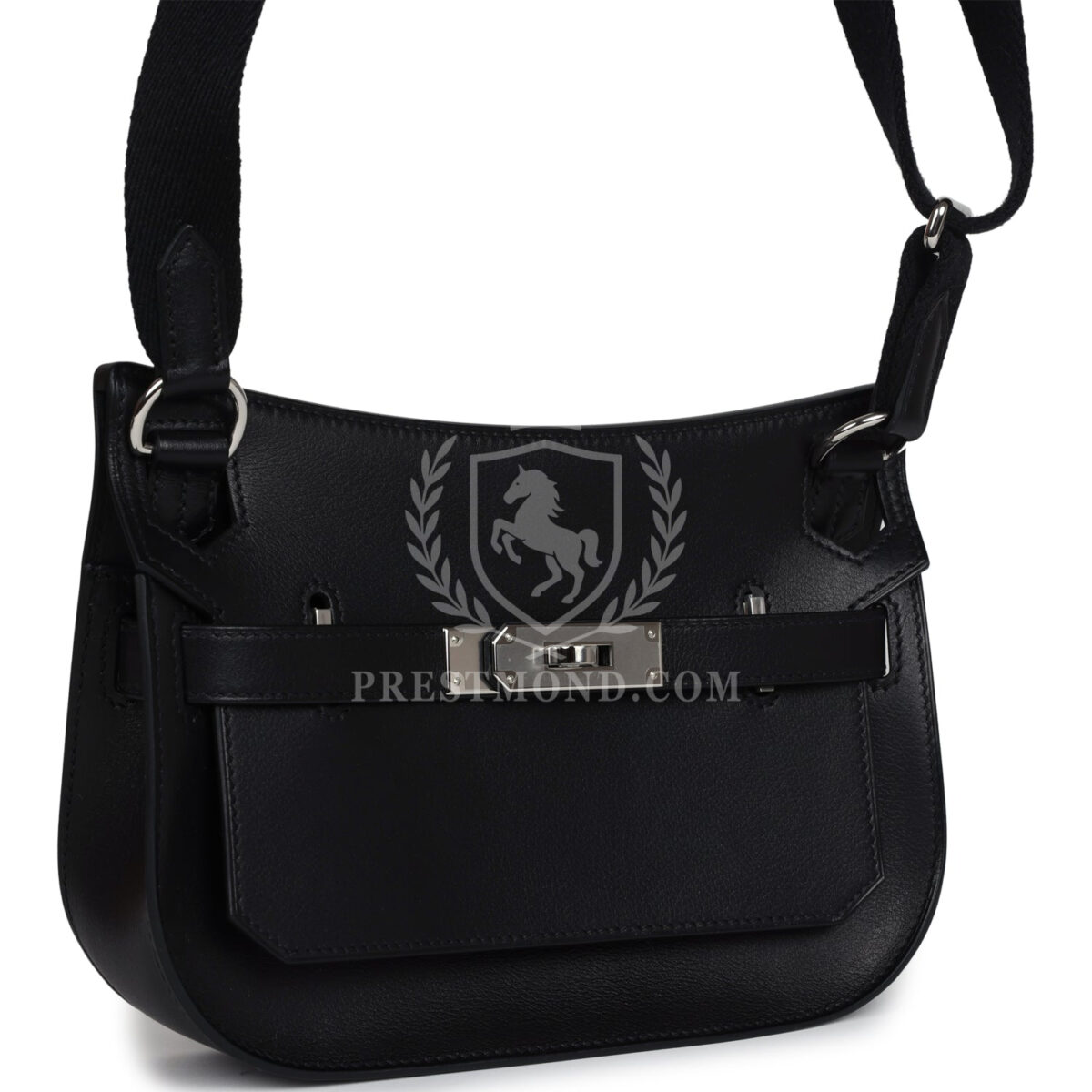 Hermes Jypsiere Mini Black Evergrain PHW — изображение 2