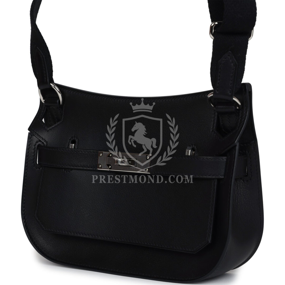 Hermes Jypsiere Mini Black Evergrain PHW — изображение 3