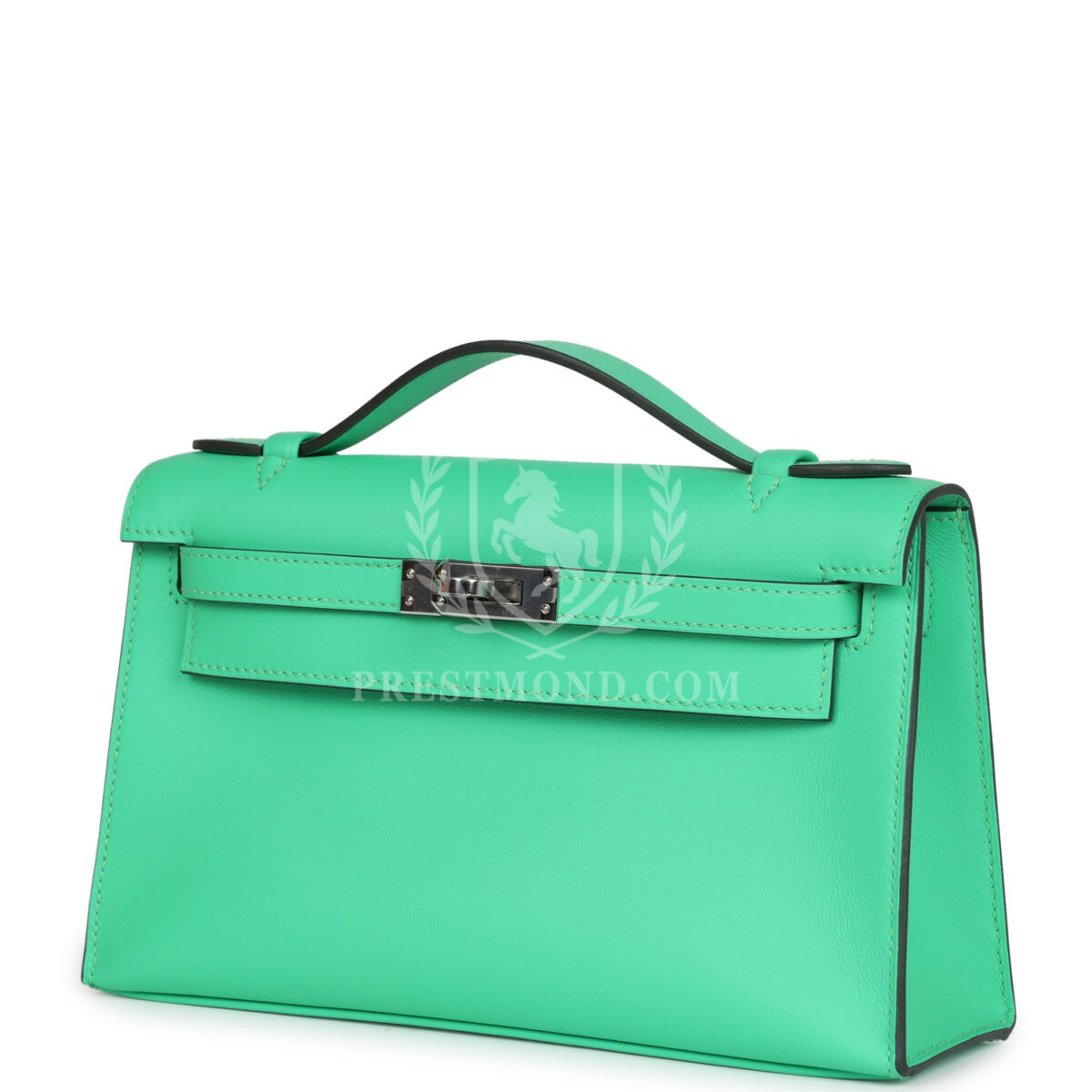 Hermes Kelly Pochette Vert Comics Swift PHW — изображение 5