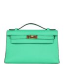 Hermes Kelly Pochette Vert Comics Swift GHW