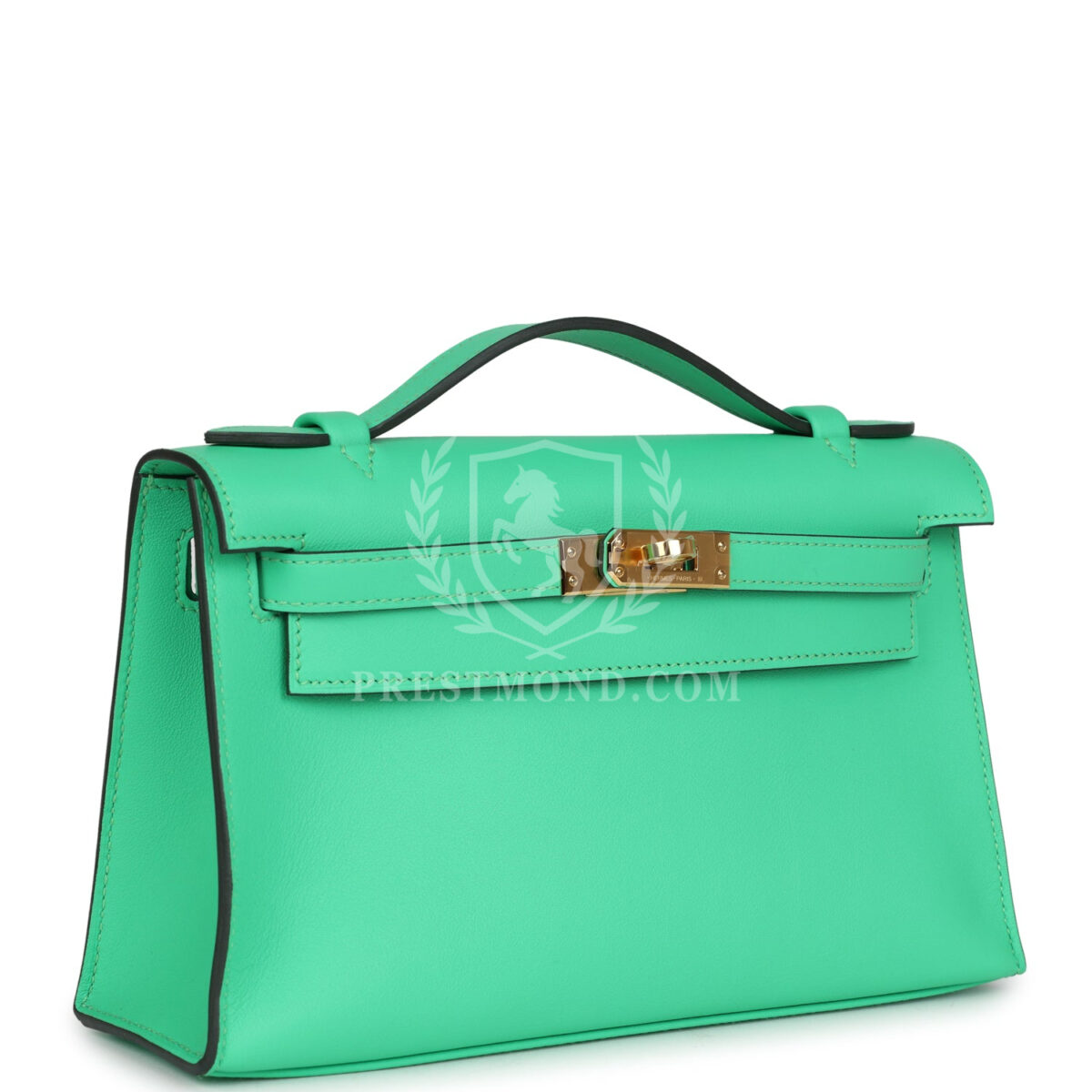 Hermes Kelly Pochette Vert Comics Swift GHW — изображение 2