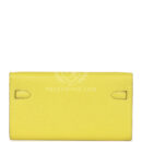 Hermes Kelly Wallet To Go Lime Chevre PHW