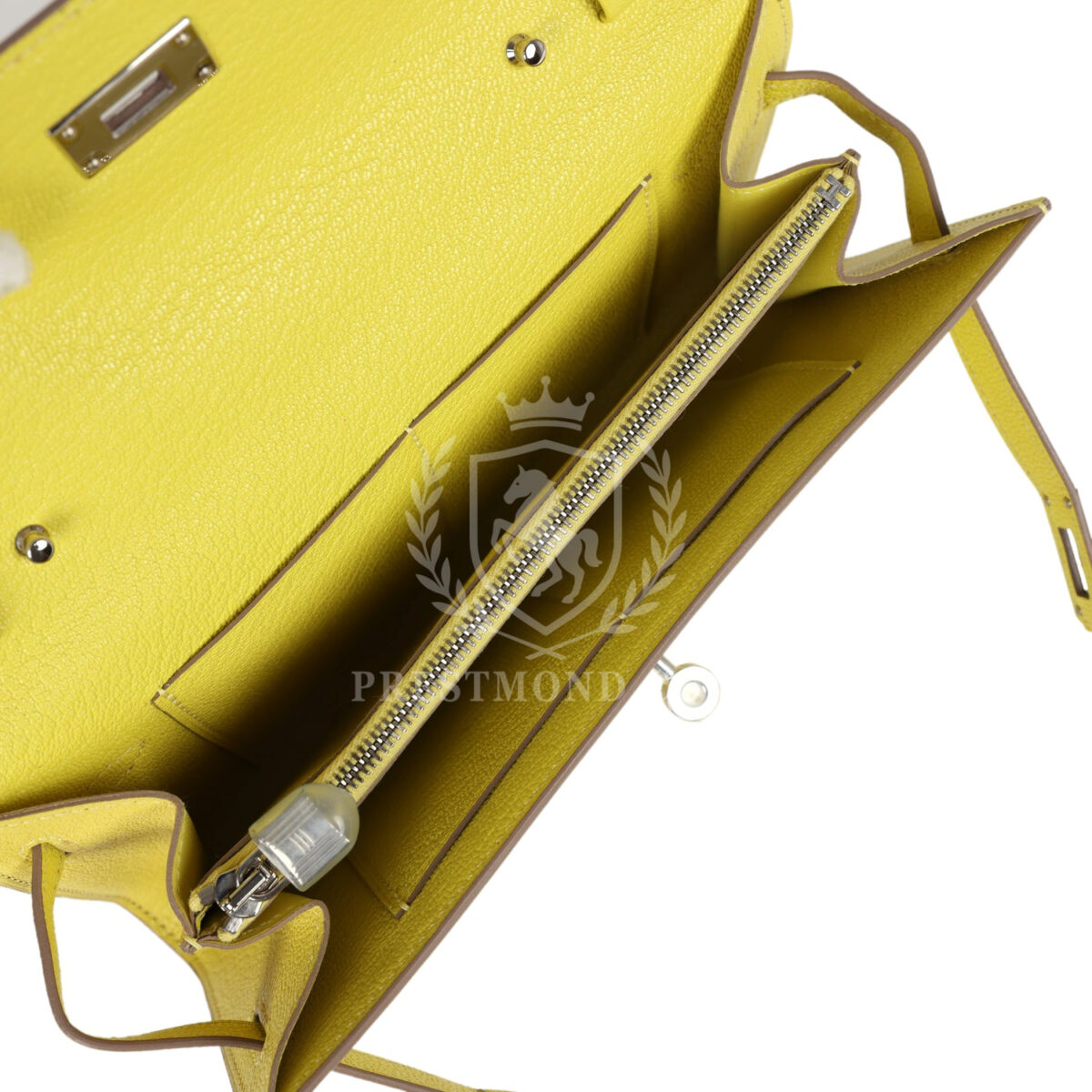 Hermes Kelly Wallet To Go Lime Chevre PHW — изображение 8