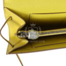 Hermes Kelly Wallet To Go Lime Chevre PHW