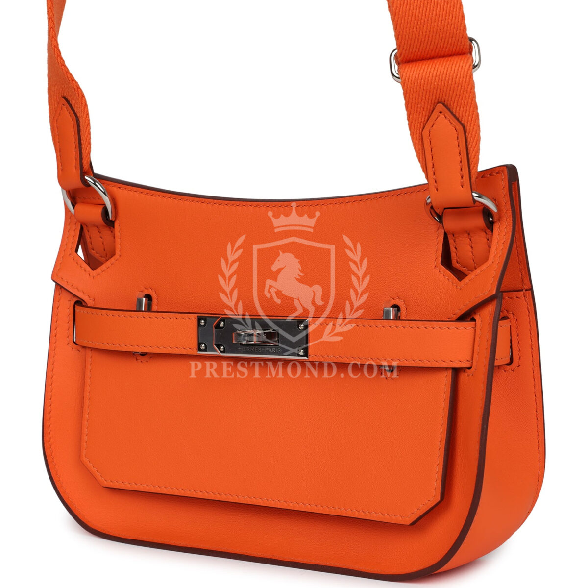 Hermes Mini Jypsiere Orange Minium Swift PHW — изображение 5