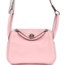Hermes Mini Lindy Rose Sakura Swift PHW