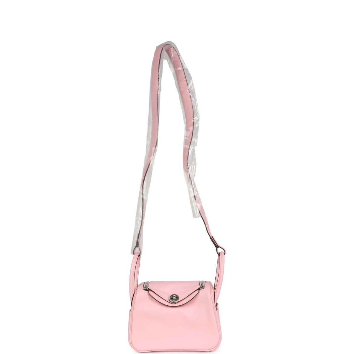 Hermes Mini Lindy Rose Sakura Swift PHW — изображение 6