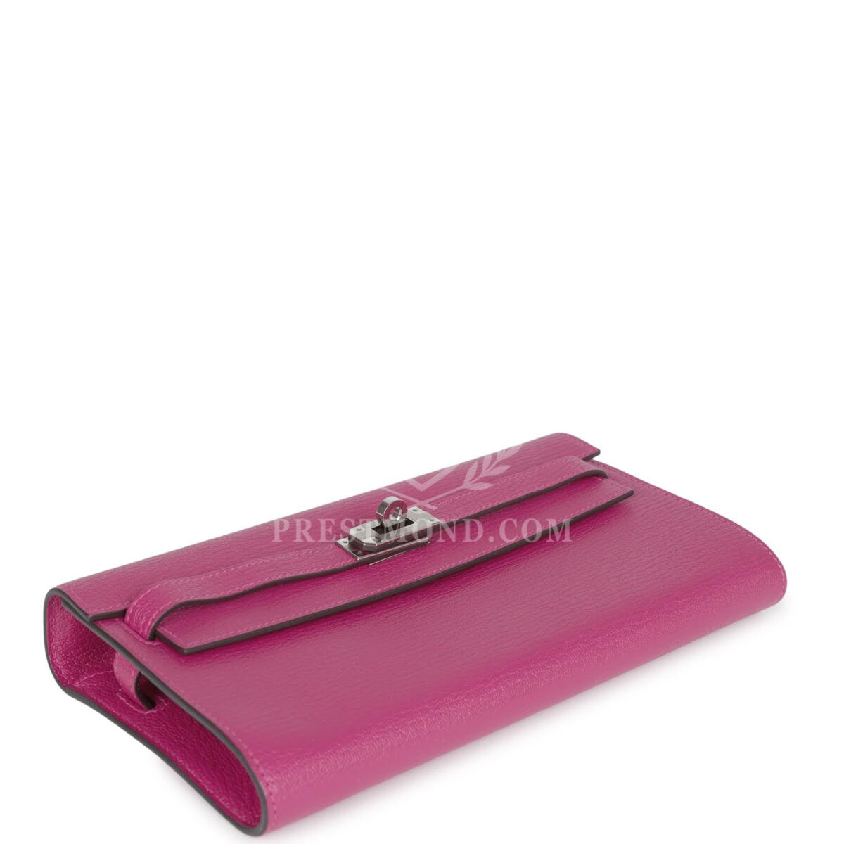Hermes Kelly Wallet To Go Rose Pourpre Chevre PHW — изображение 6