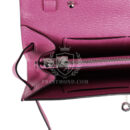 Hermes Kelly Wallet To Go Rose Pourpre Chevre PHW