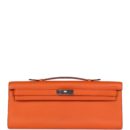 Hermes Kelly Cut Orange Swift PHW