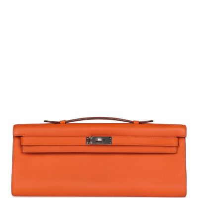 Hermes Kelly Cut Orange Swift PHW