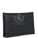 Hermes Calvi Card Holder Black Verso Chevre PHW
