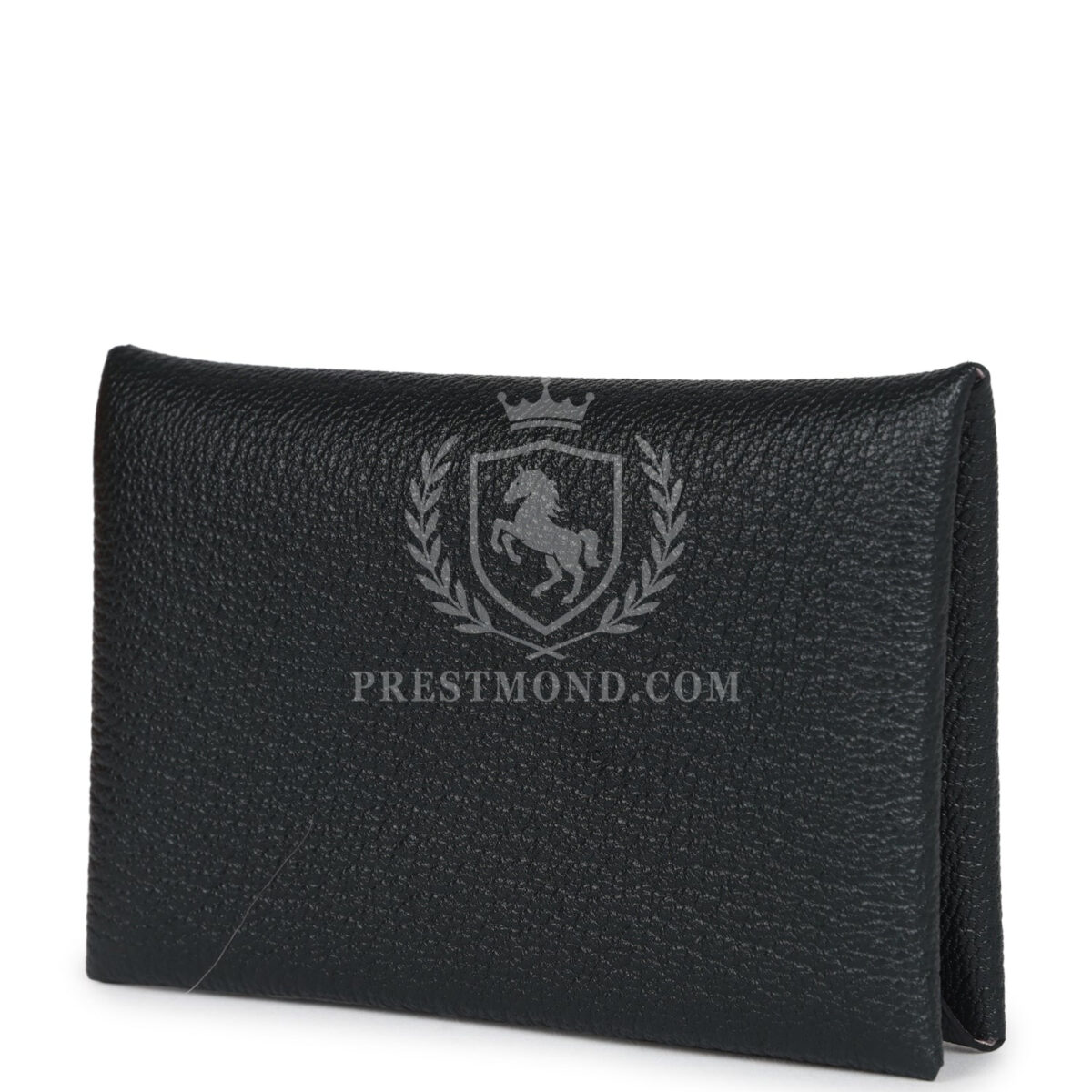 Hermes Calvi Card Holder Black Verso Chevre PHW — изображение 5