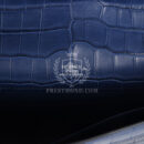Hermes Kelly Cut Bleu De Malte Matte Porosus Crocodile PHW