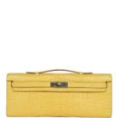 Hermes Kelly Cut Mimosa Matte Alligator PHW
