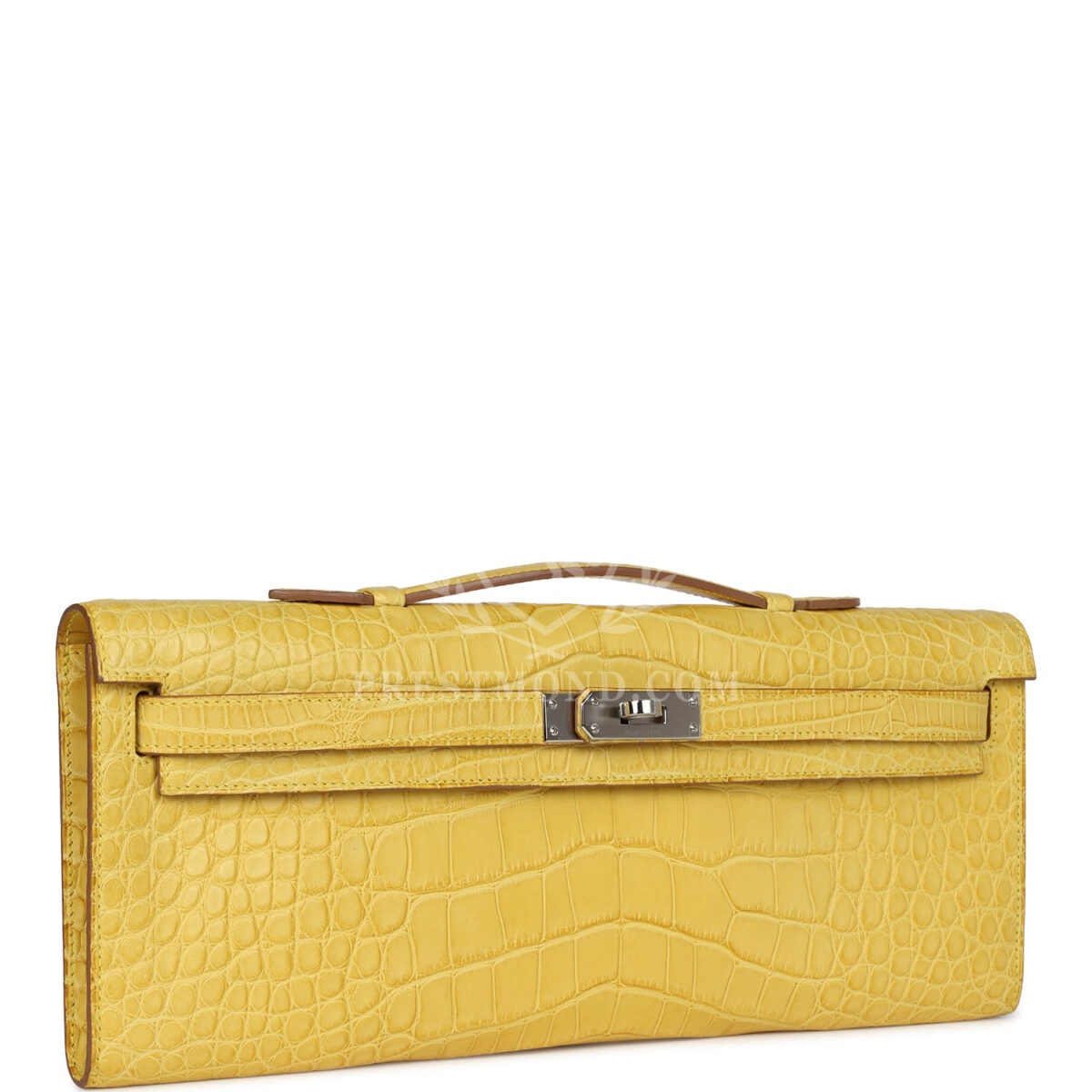 Hermes Kelly Cut Mimosa Matte Alligator PHW — изображение 2