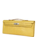Hermes Kelly Cut Mimosa Matte Alligator PHW