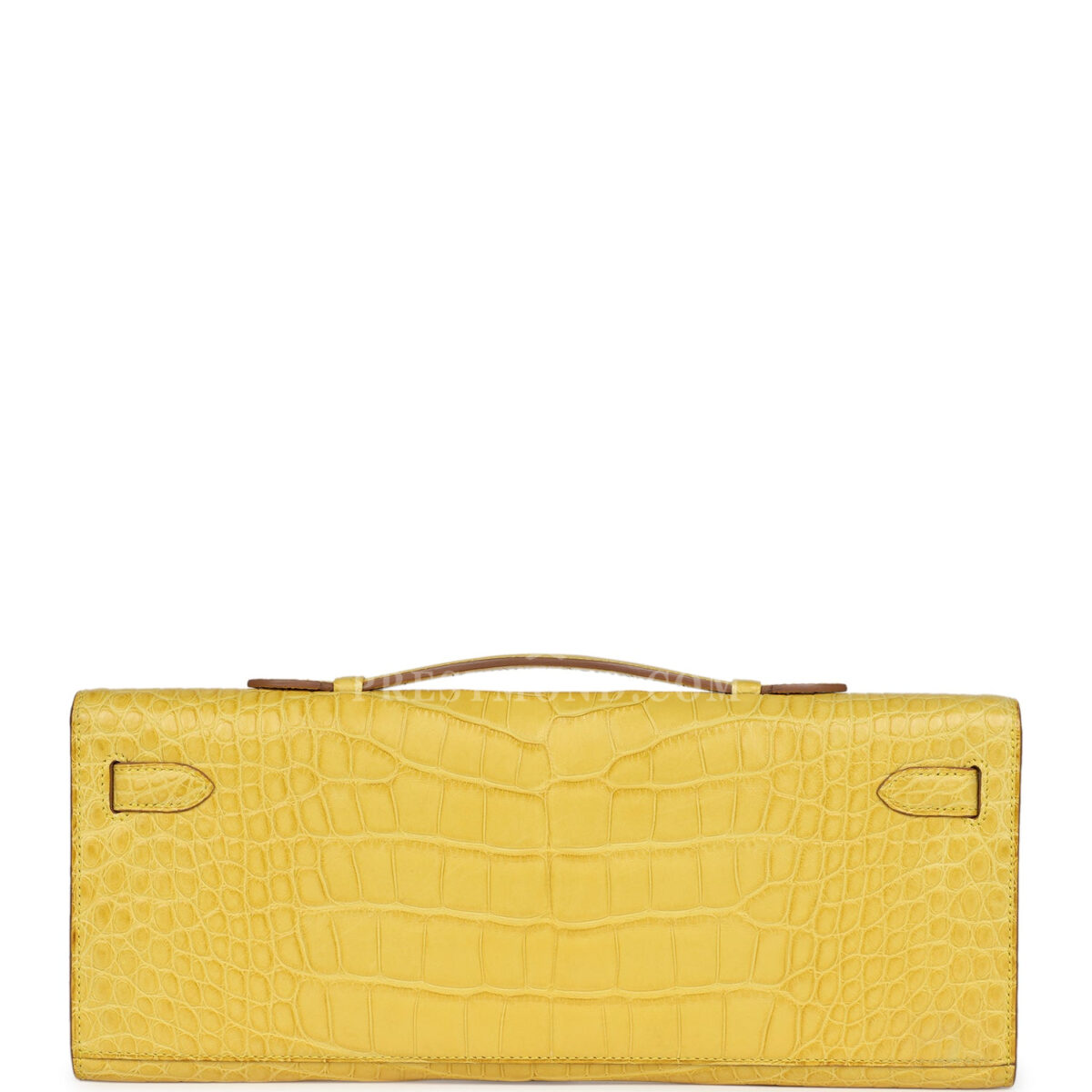 Hermes Kelly Cut Mimosa Matte Alligator PHW — изображение 4