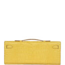 Hermes Kelly Cut Mimosa Matte Alligator PHW