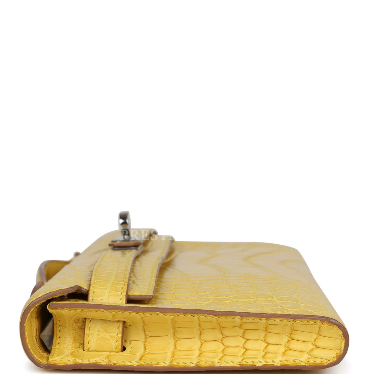 Hermes Kelly Cut Mimosa Matte Alligator PHW — изображение 3