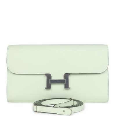 Hermes Constance Wallet To Go Vert Fizz Epsom PHW