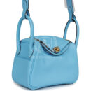 Hermes Mini Lindy Celeste Swift GHW