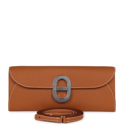 Hermes Chaine d' Ancre Wallet to Go Gold Epsom PHW
