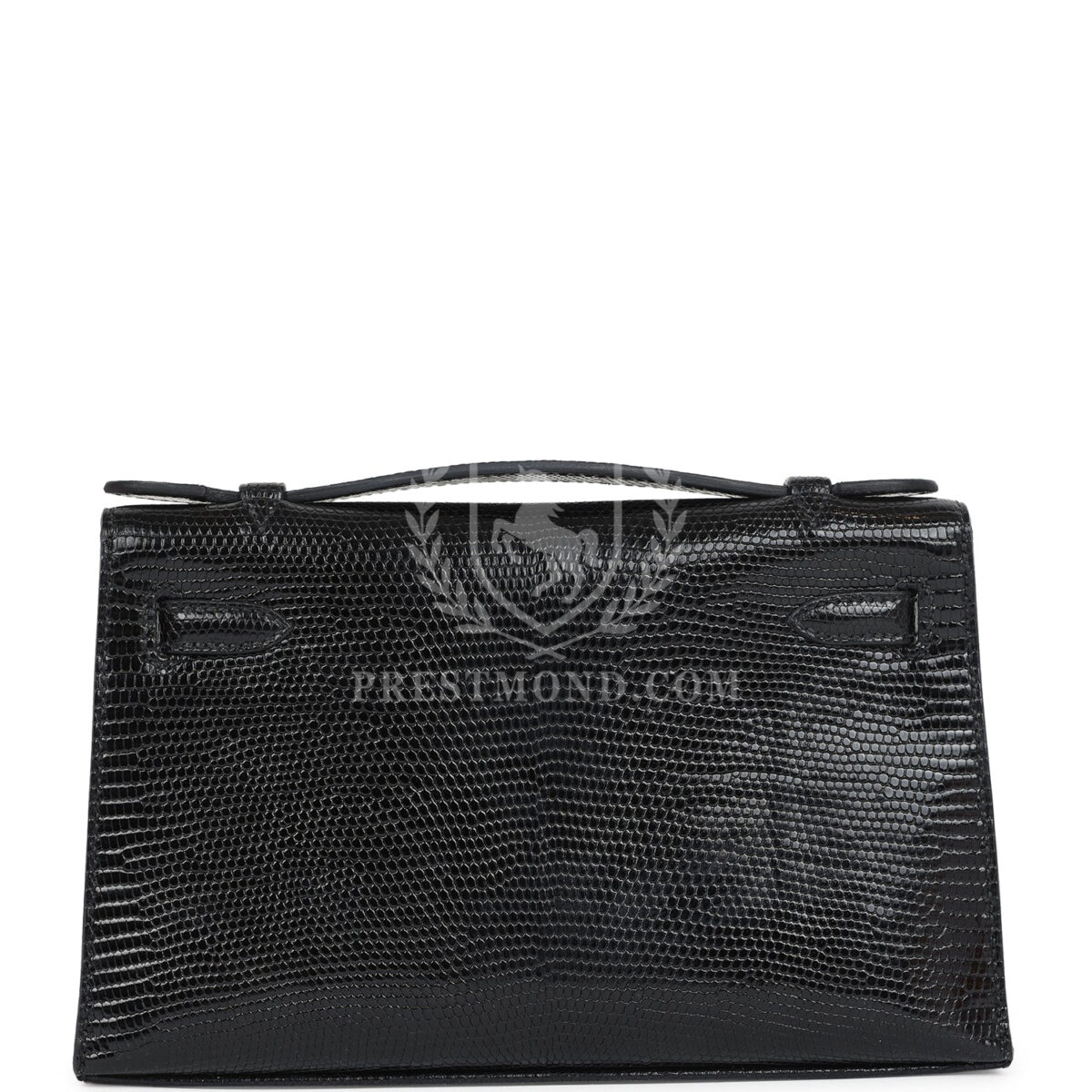 Hermes Kelly Pochette Black Varanus Niloticus Lizard GHW — изображение 4