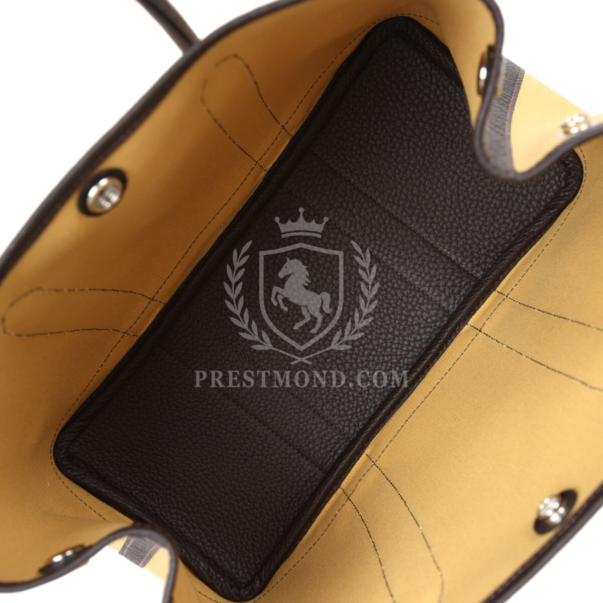 Hermes Garden Party 30 Paille Toile Militaire Canvas and Ebene Negonda PHW — изображение 7