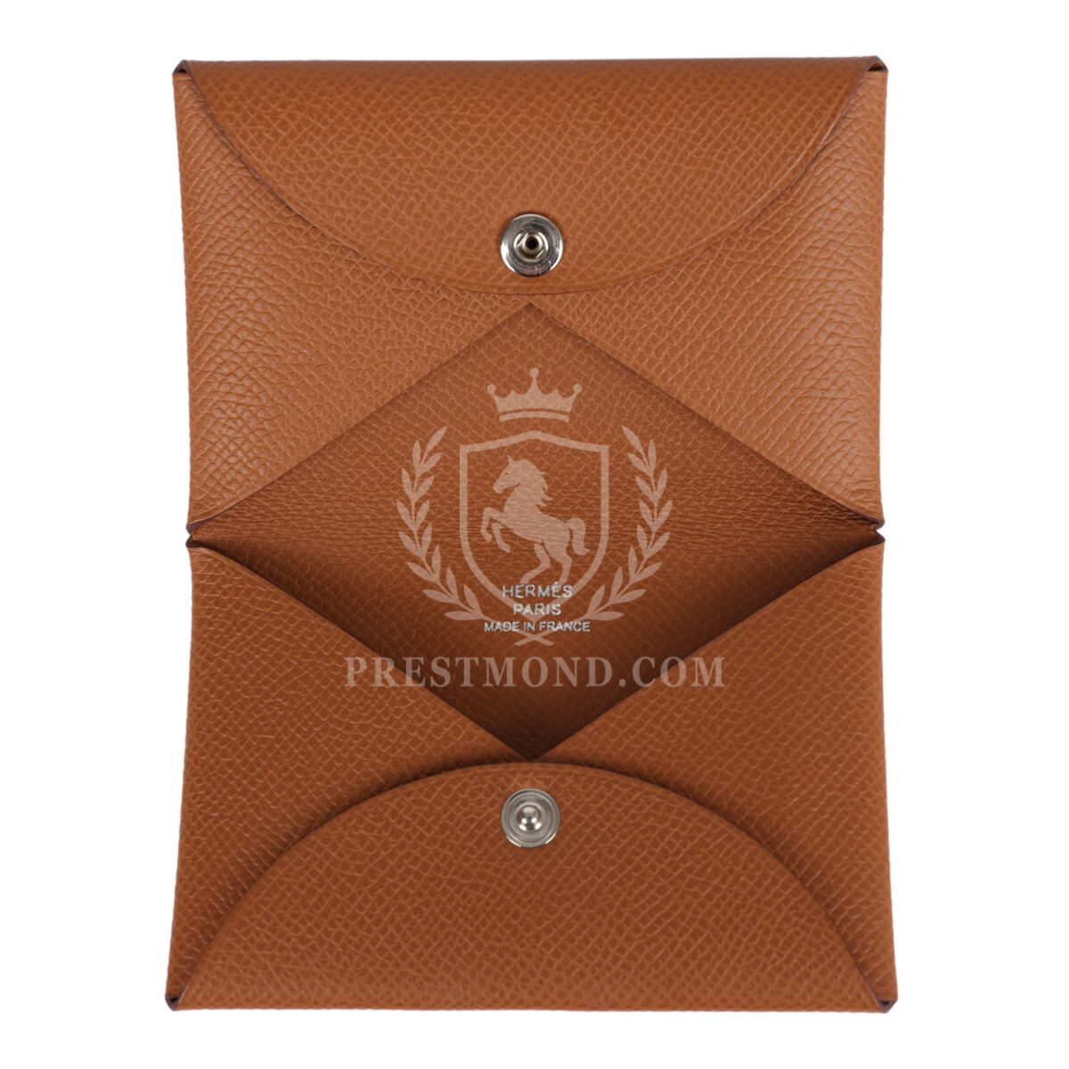 Hermes Calvi Card Holder Gold Epsom PHW — изображение 6