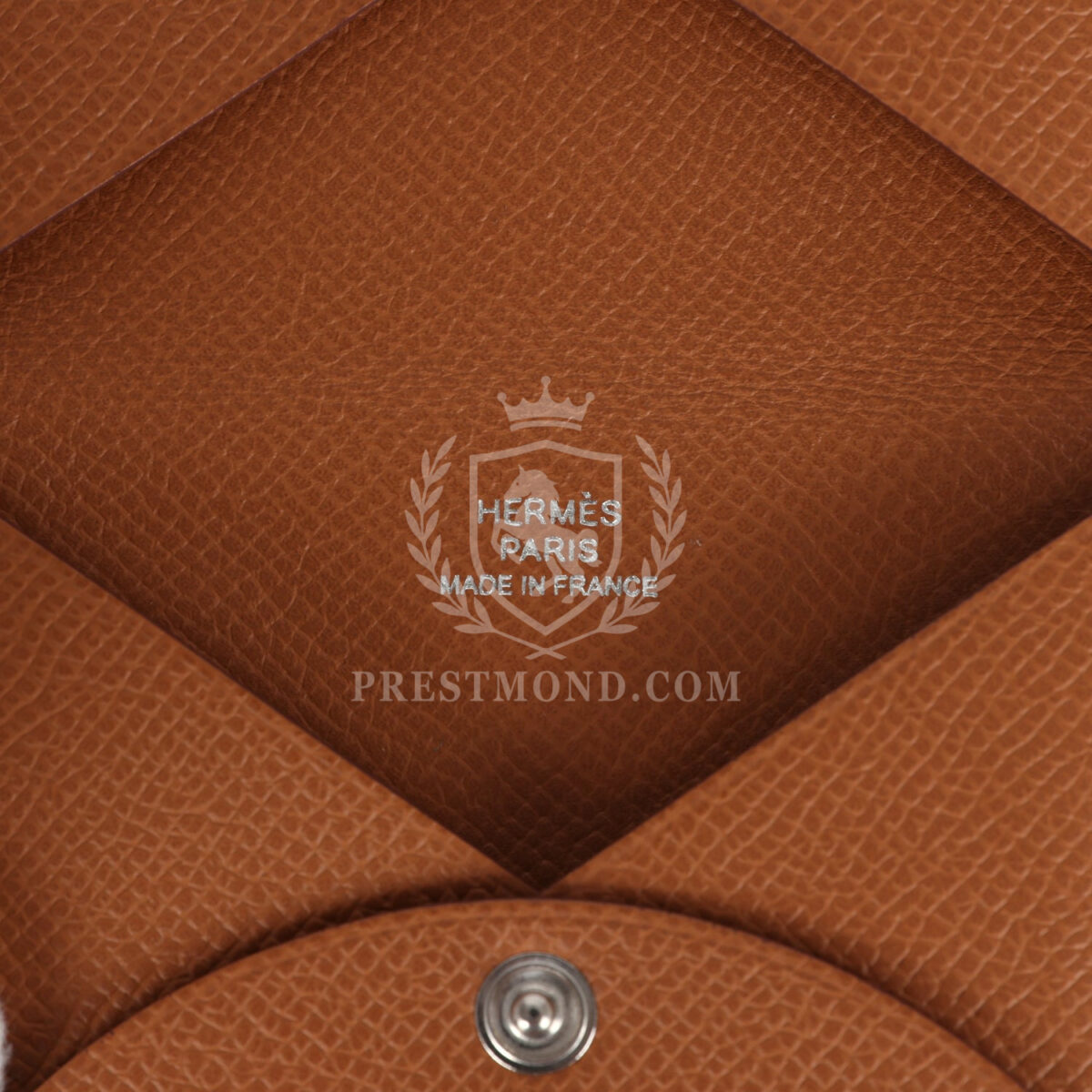 Hermes Calvi Card Holder Gold Epsom PHW — изображение 7
