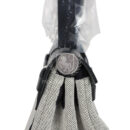 Hermes Herbag Zip 31 PM Hobnailed Black and Ecru Printed H Plume Canvas and Vache Hunter PHW
