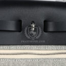 Hermes Herbag Zip 31 PM Hobnailed Black and Ecru Printed H Plume Canvas and Vache Hunter PHW