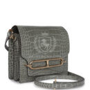 Hermes Mini Roulis Gris Ciment Shiny Alligator PBHW