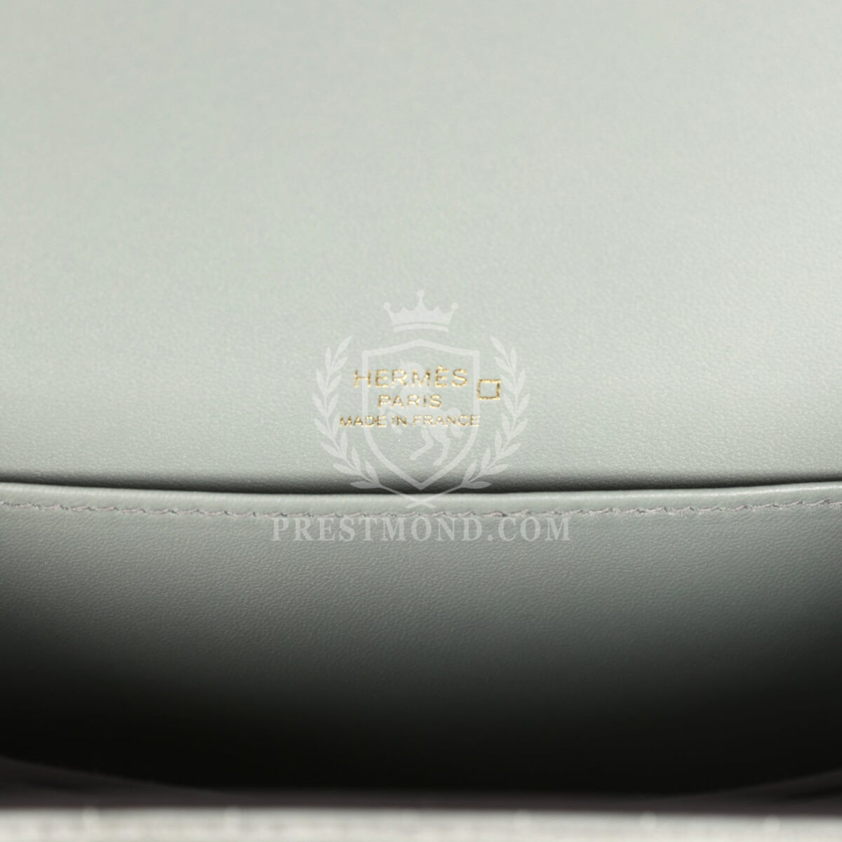 Hermes Mini Roulis Gris Ciment Shiny Alligator PBHW — изображение 9