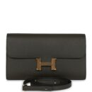 Hermes Constance Wallet To Go Vert De Gris Epsom GHW