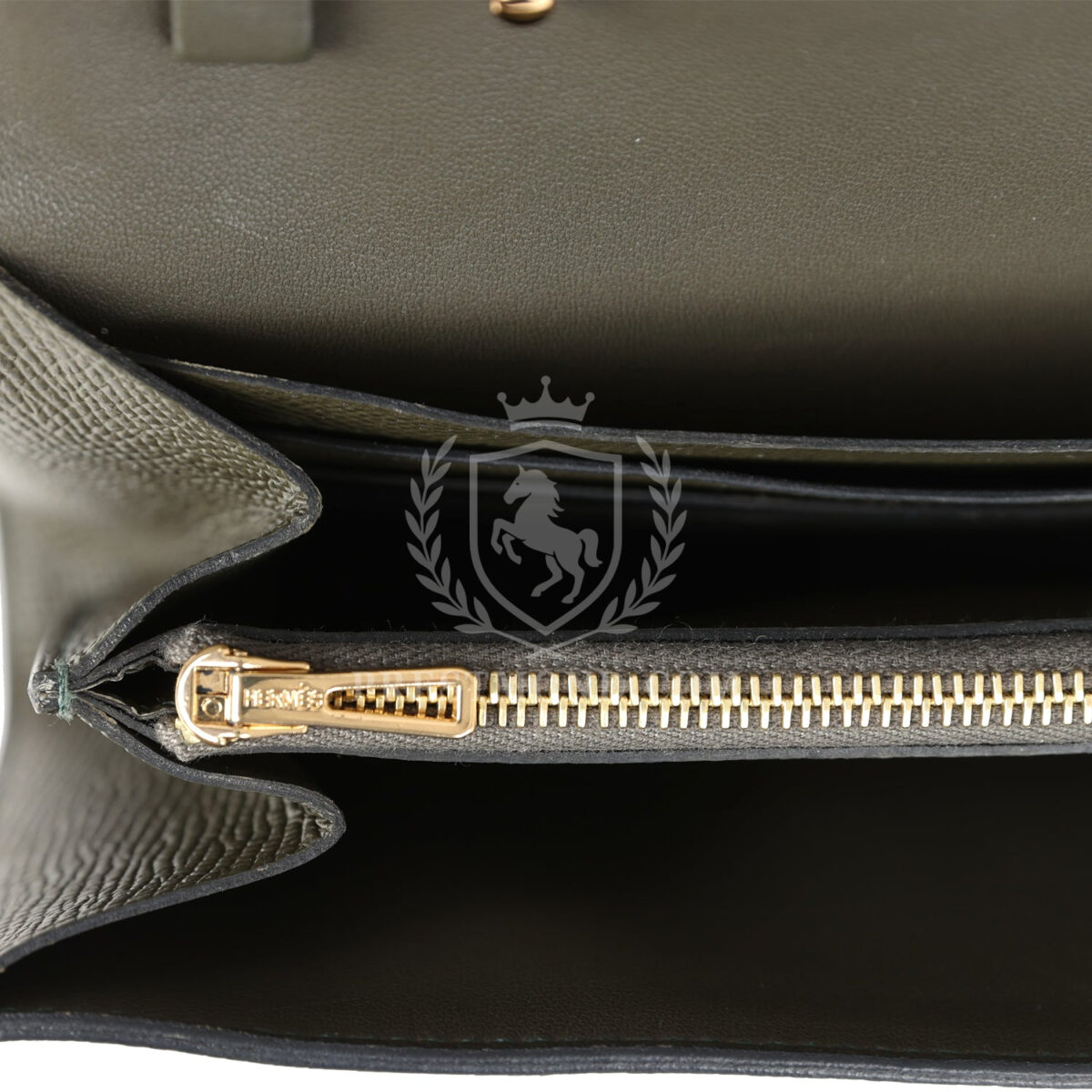 Hermes Constance Wallet To Go Vert De Gris Epsom GHW — изображение 9