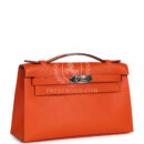 Hermes Kelly Pochette Feu Epsom PHW