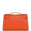Hermes Kelly Pochette Feu Epsom PHW