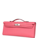 Hermes Kelly Cut Rose Azalee Swift PHW