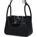 Hermes Lindy 26 Black Clemence GHW