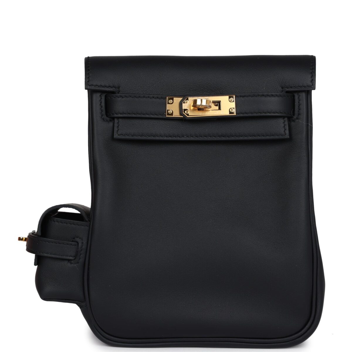 Hermes Mini Kelly Jump Backpack Black Swift GHW