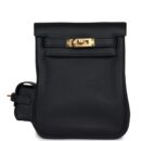 Hermes Mini Kelly Jump Backpack Black Swift GHW