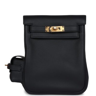 Hermes Mini Kelly Jump Backpack Black Swift GHW