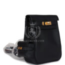 Hermes Mini Kelly Jump Backpack Black Swift GHW